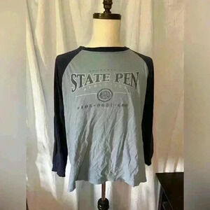 Joe Boxer Well Loved Long Sleeve Size Large 100% Cotton State Pen Cozy T-shirt